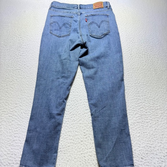 Levi's Jeans Womens 29 Mid Rise Skinny Jeans Stretch Denim Blue Size 31 - Picture 7 of 10
